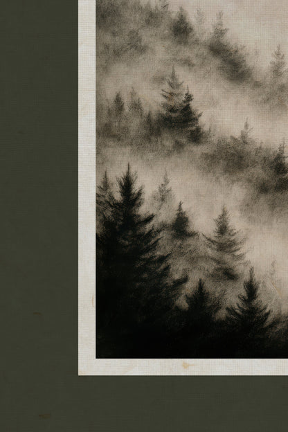 FADING TREES, CADRE VINTAGE OR