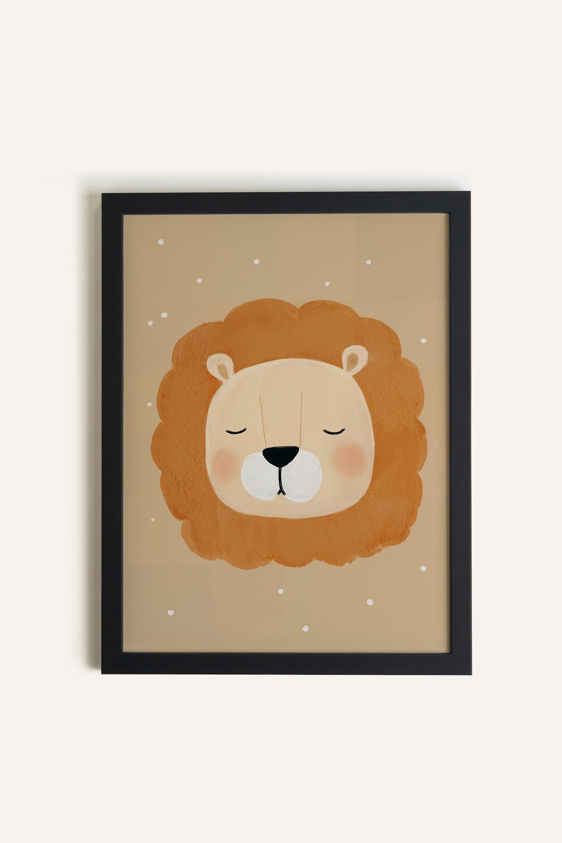 Lion de Rêve, Toile rigide encadrée