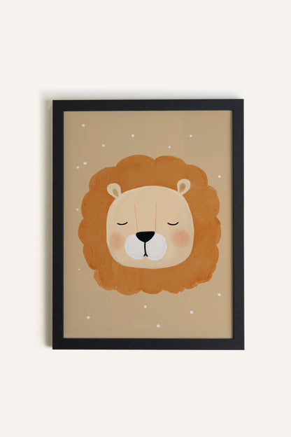 Lion de Rêve, Toile rigide encadrée
