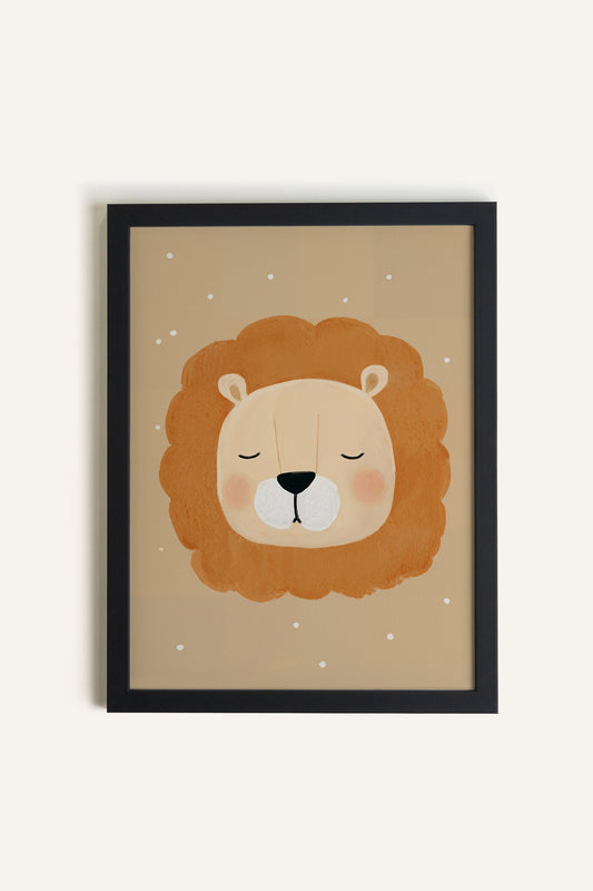 Lion de Rêve, Toile rigide encadrée