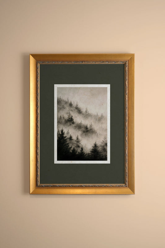 FADING TREES, CADRE VINTAGE OR