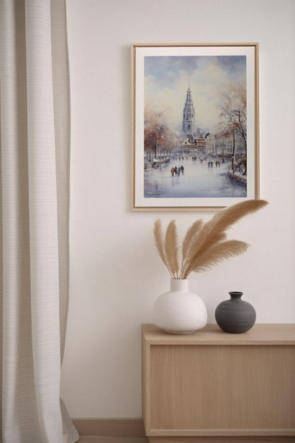 Azure Rink, Oeuvre sur toile étirée