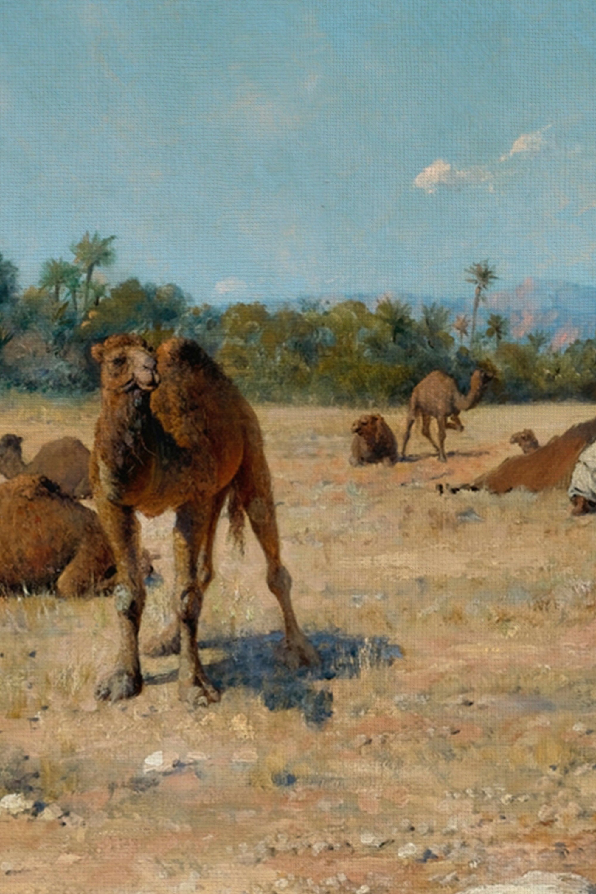 HALTE AU SOLEIL, Oeuvre sur toile rigide, encadré Vintage Bronze