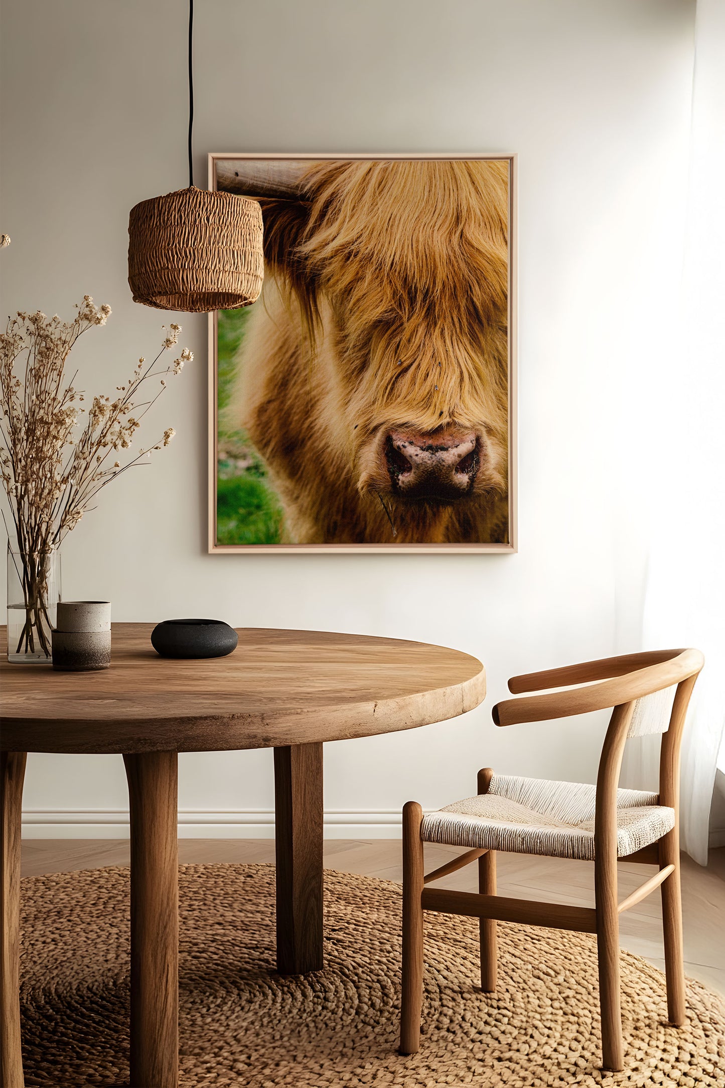 HIGHLAND CLOSE-UP, Oeuvre sur toile étiré