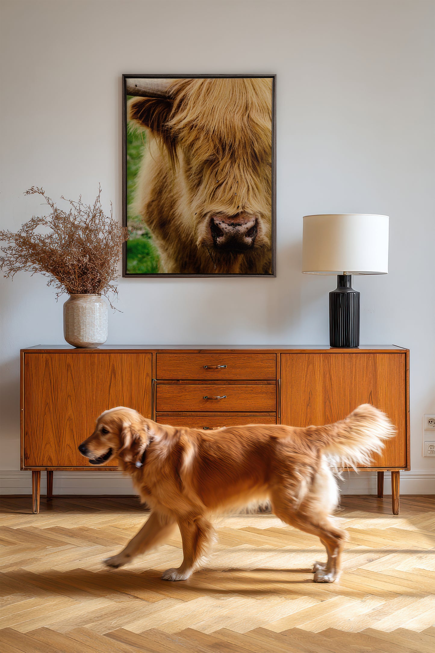 HIGHLAND CLOSE-UP, Oeuvre sur toile étiré