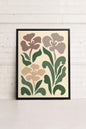 BEIGE PETALS, printed canvas