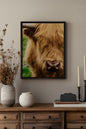 HIGHLAND CLOSE-UP, Oeuvre sur toile étiré