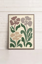 BEIGE PETALS, printed canvas