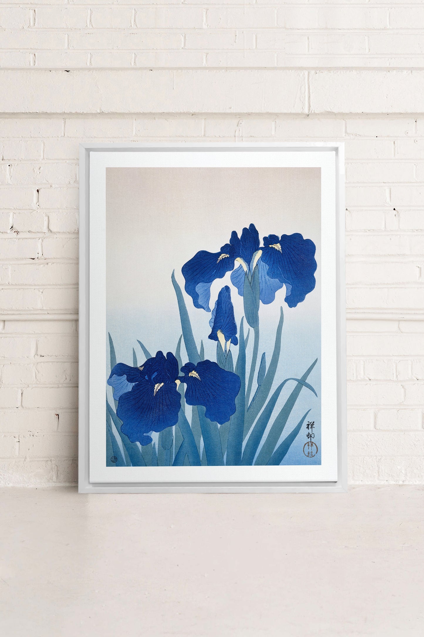 IRIS FLOWERS, Work on stretched canvas