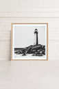 ROCKY SHORE LIGHT, Work on stretched canvas