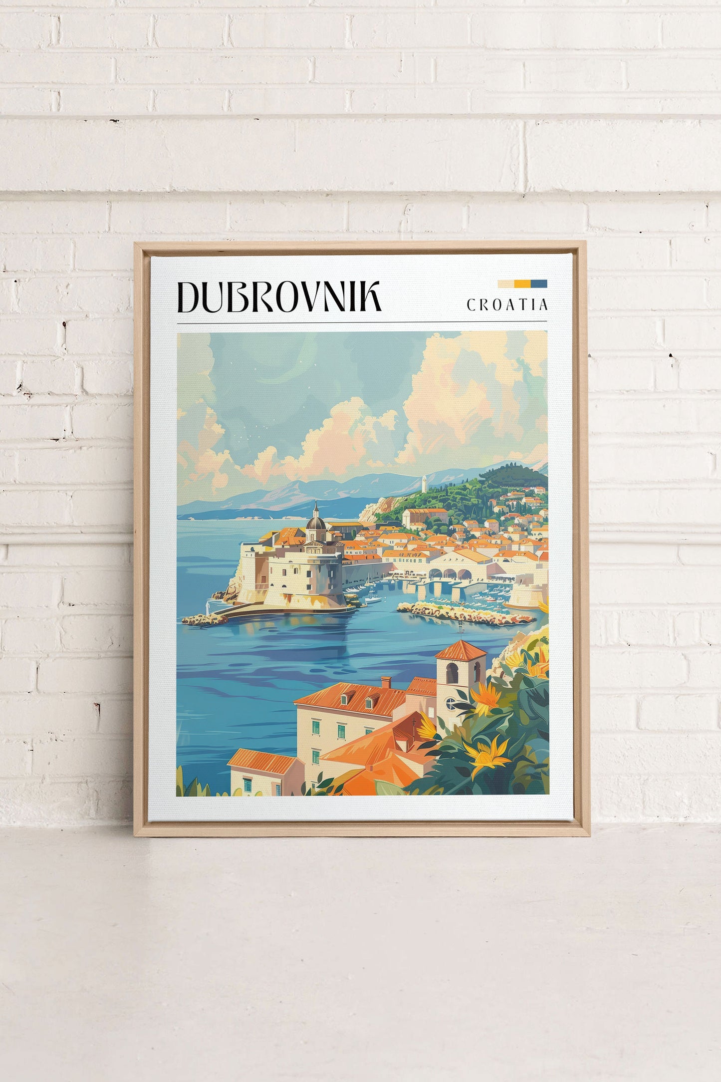 Dubrovnik, Work on stretched canvas