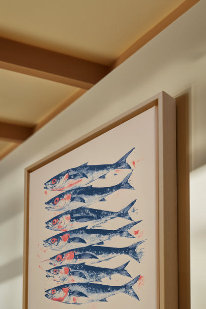 SARDINES, Work on stretched canvas