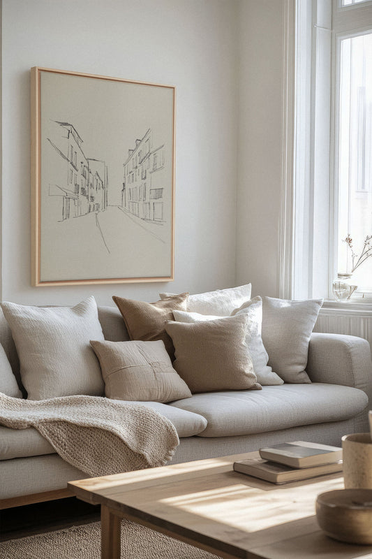 ESQUISSE URBAINE, Work on stretched canvas