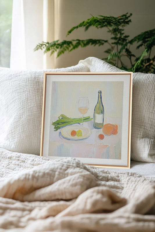 PALETTE GOURMANDE, Oeuvre sur toile étirée