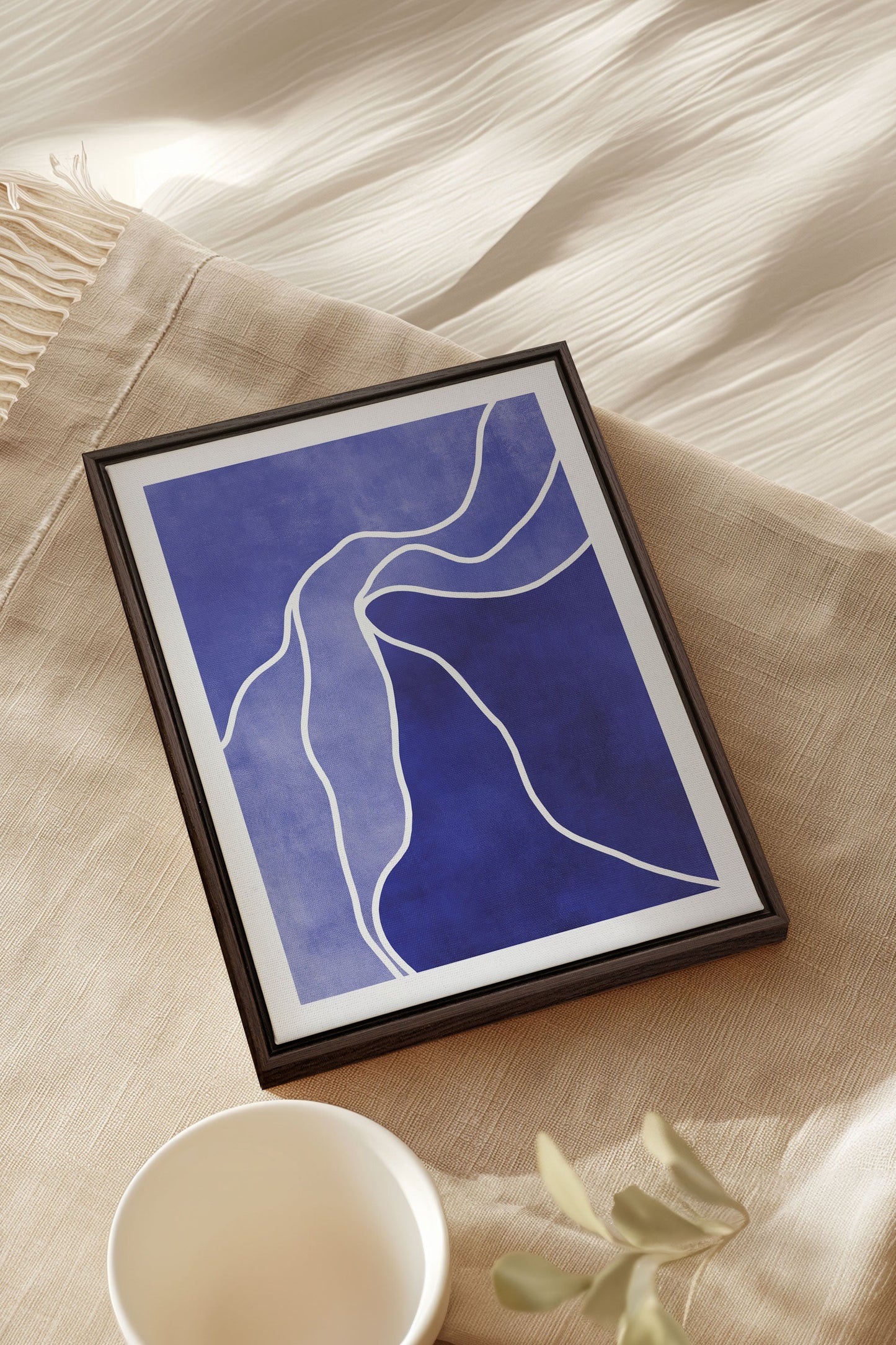 REFLET INDIGO, Work on stretched canvas