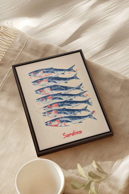 SARDINES, Work on stretched canvas