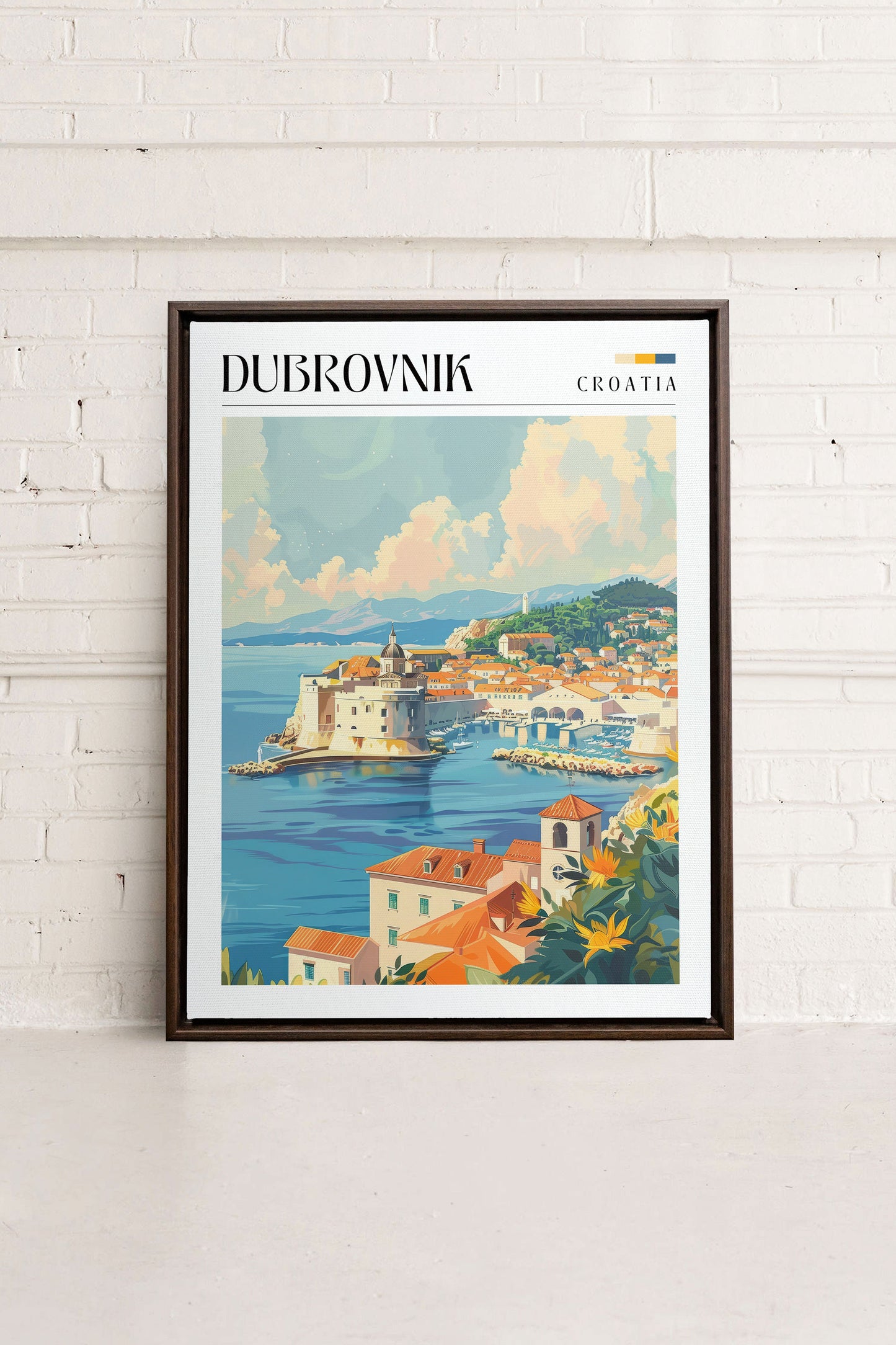 Dubrovnik, Work on stretched canvas