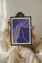 REFLET INDIGO, Work on stretched canvas