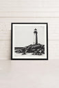ROCKY SHORE LIGHT, Work on stretched canvas