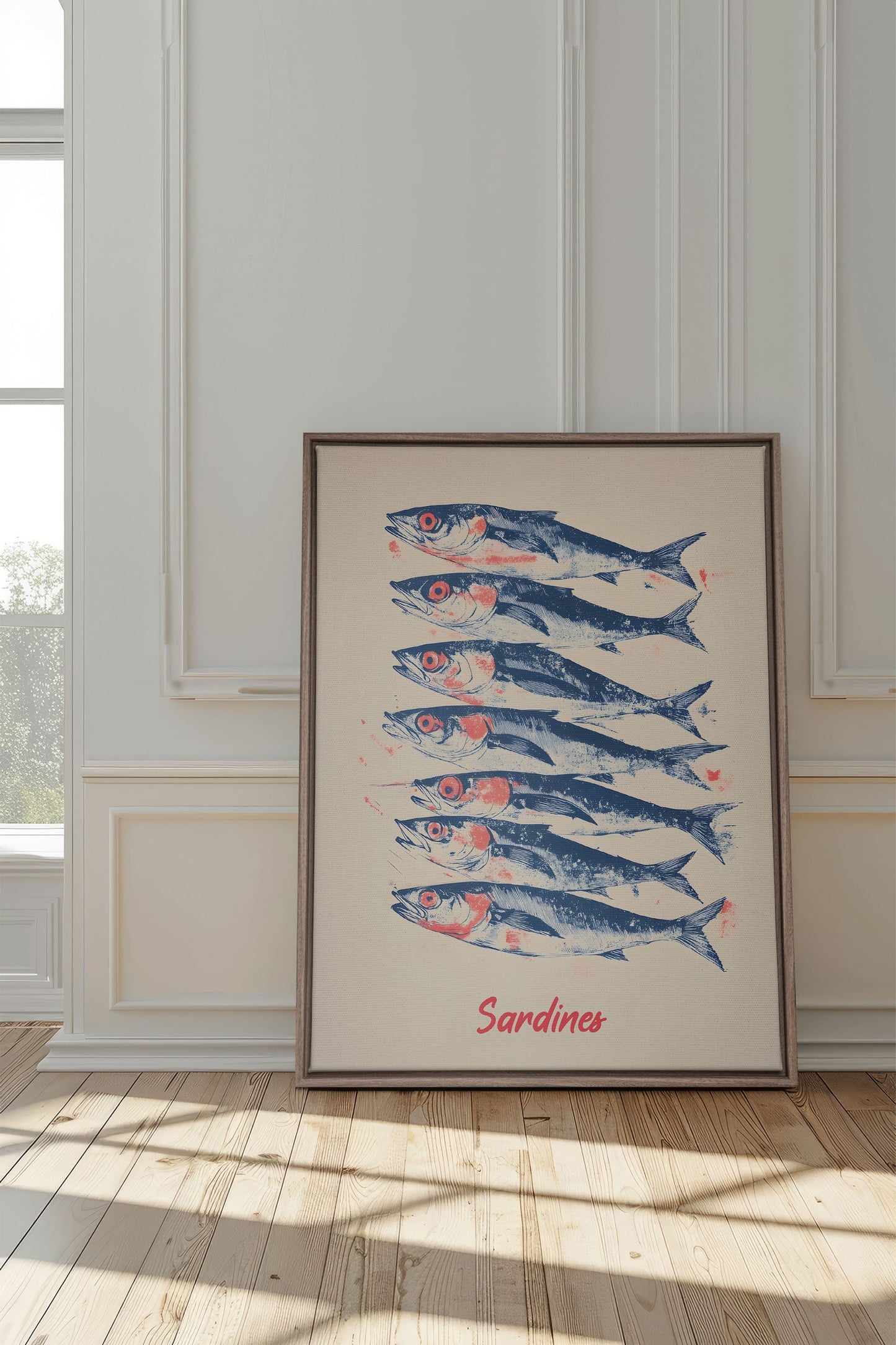 SARDINES, Work on stretched canvas
