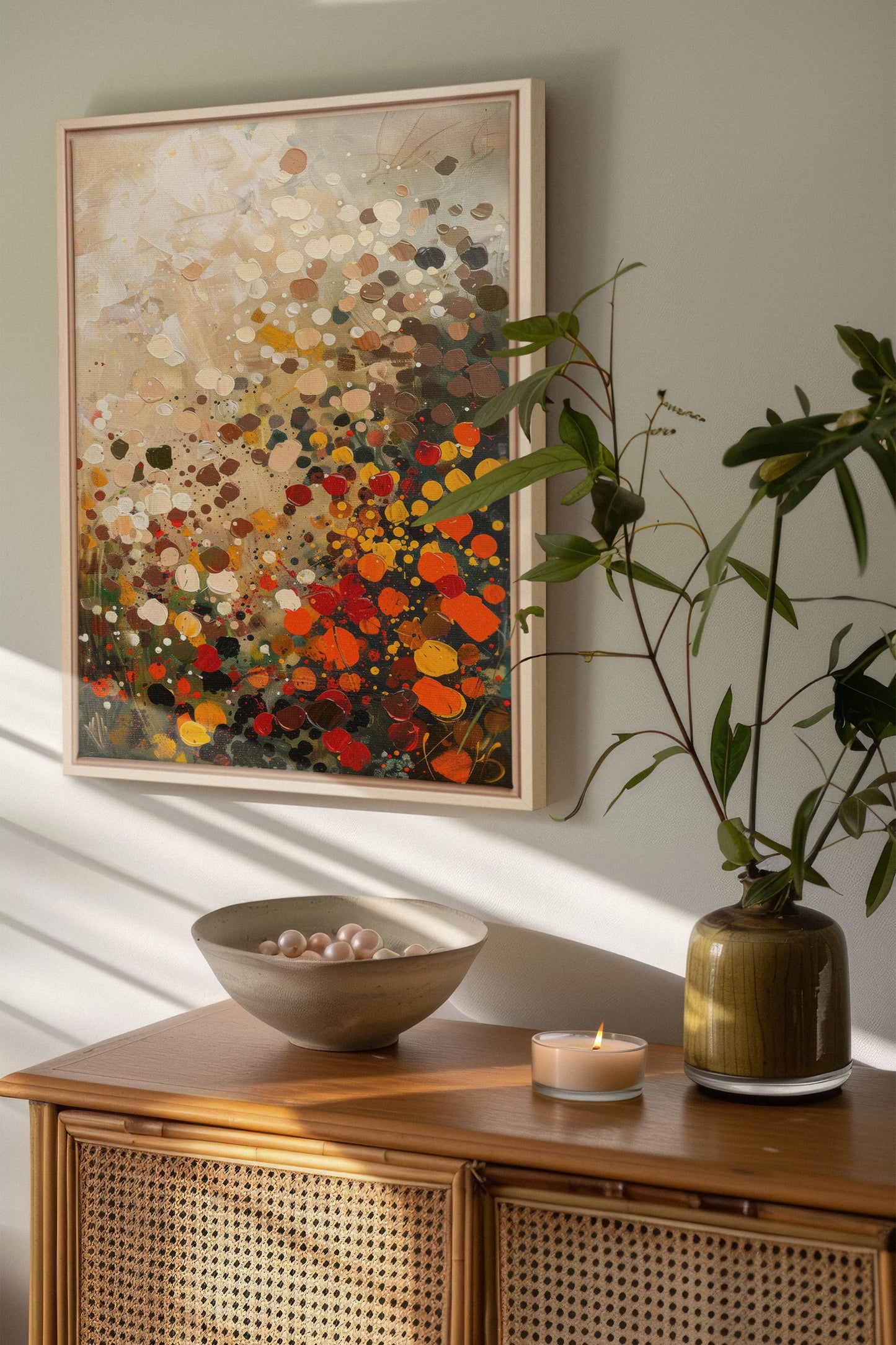 EARTH & FIRE, Work on stretched canvas