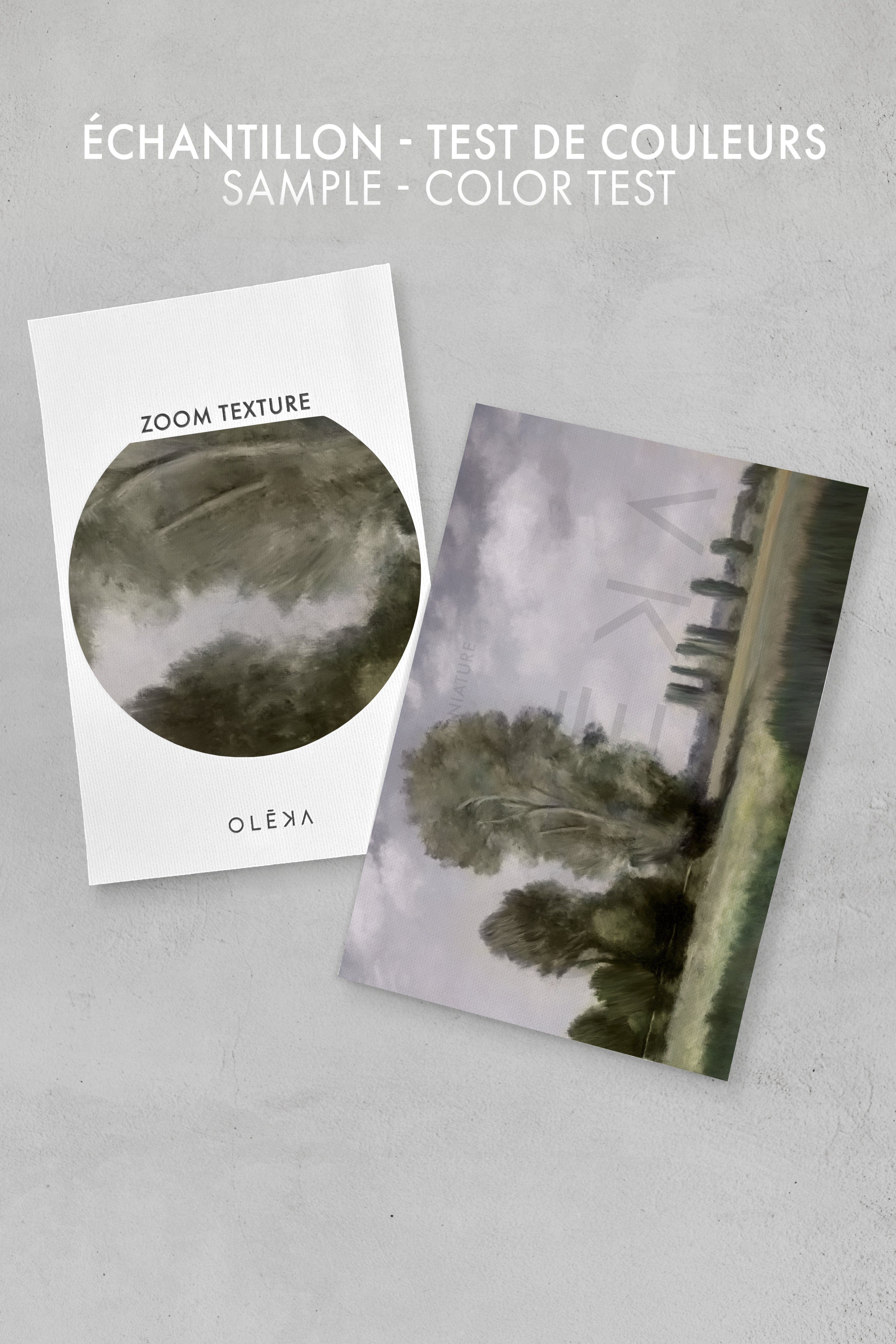 QUIETNESS, Oeuvre sur toile étirée