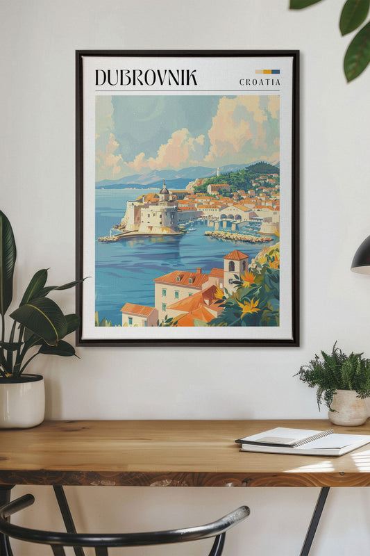 Dubrovnik, Work on stretched canvas