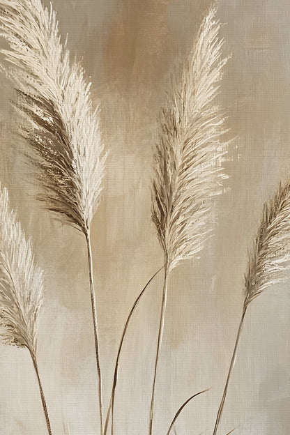 NUANCES DE LIN, Artwork on rigid canvas, framed in Vintage Bronze