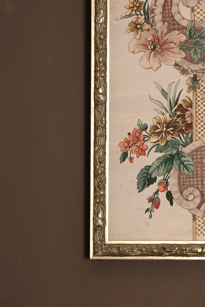 BOTANICAL SYMPHONY, VINTAGE SILVER FRAME
