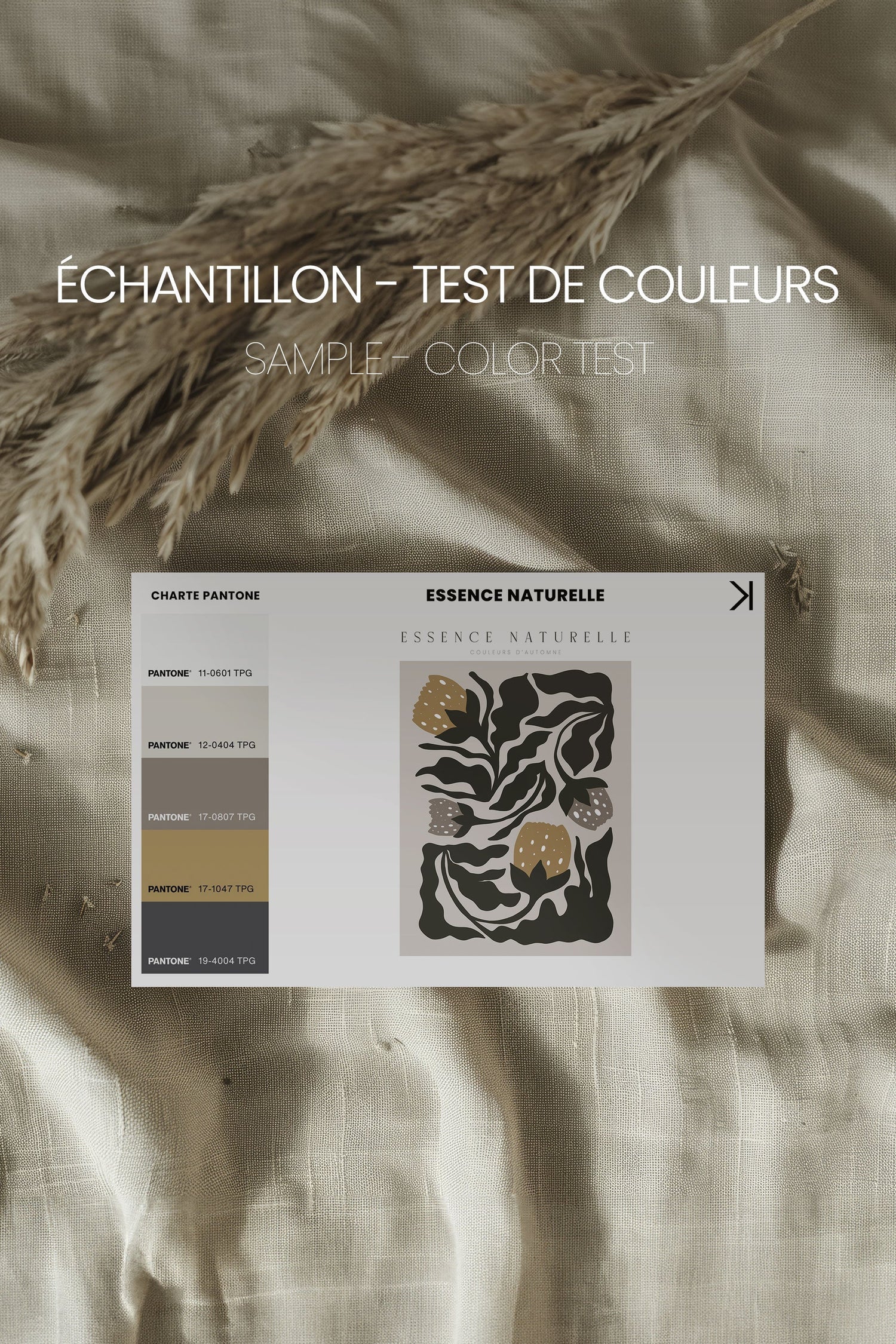 OLEKA CANVAS - ESSENCE NATURELLE, Oeuvre sur toile étirée, encadré Brun Chêne