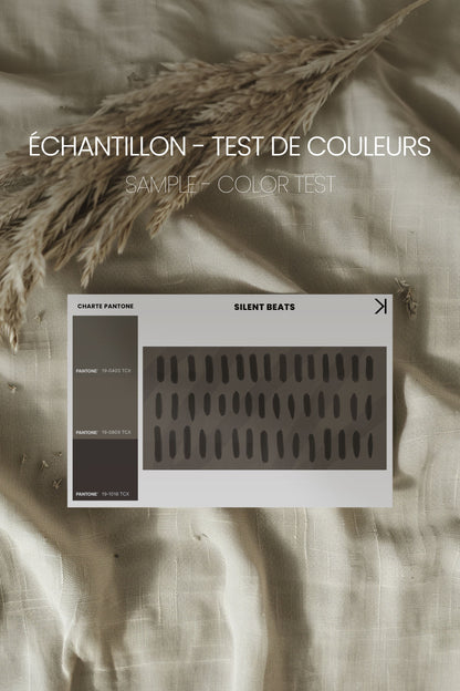 OLEKA CANVAS - SILENT BEATS, Oeuvre sur toile étirée, encadré Blanc