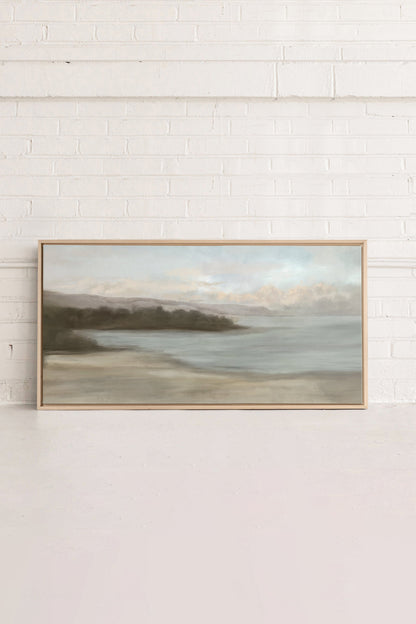 CALM ON THE SHORE, Work on stretched canvas