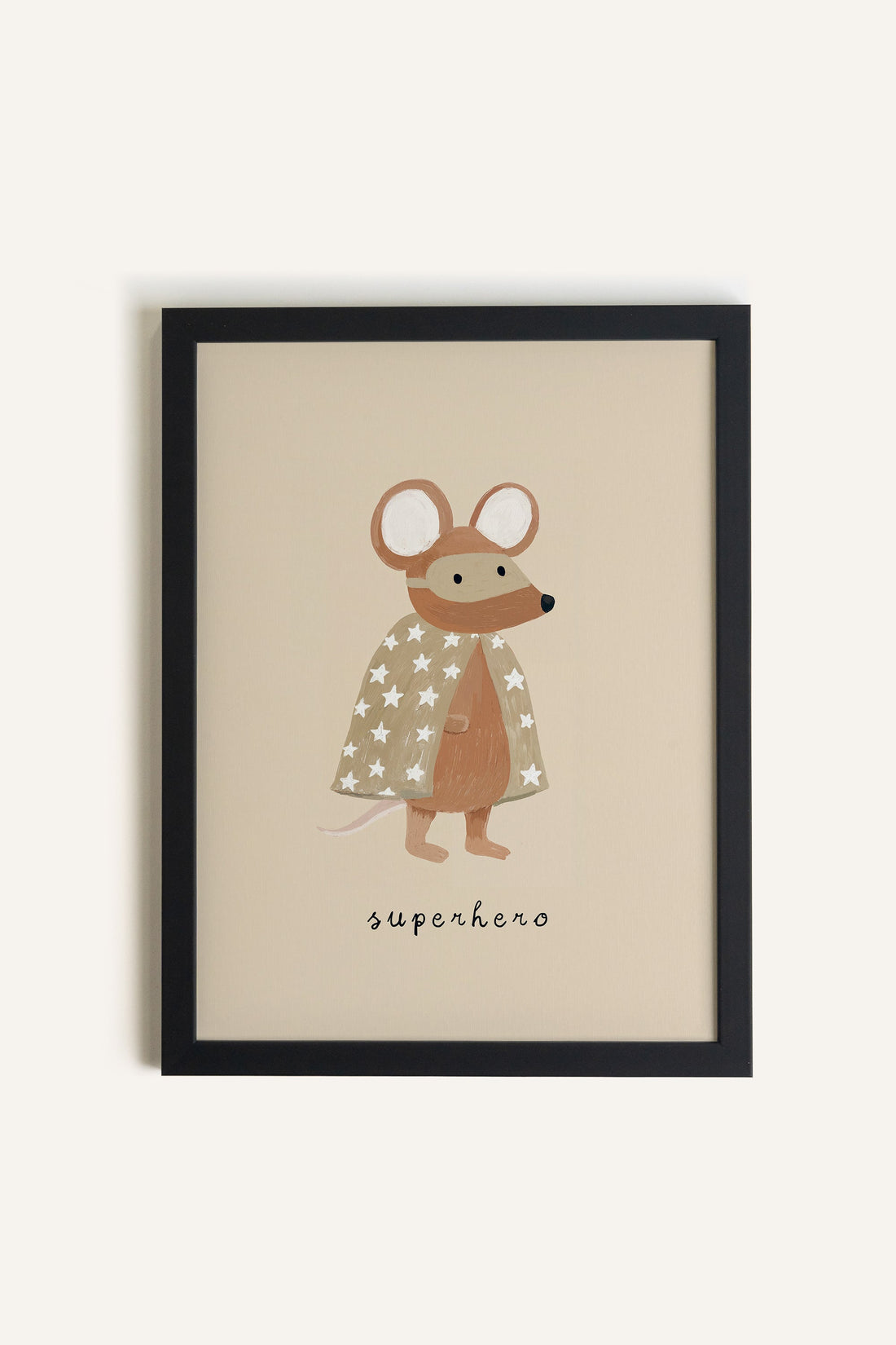 Souris Héroïque, Framed rigid canvas