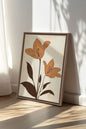 SEPIA FLOWERS, Work on stretched canvas