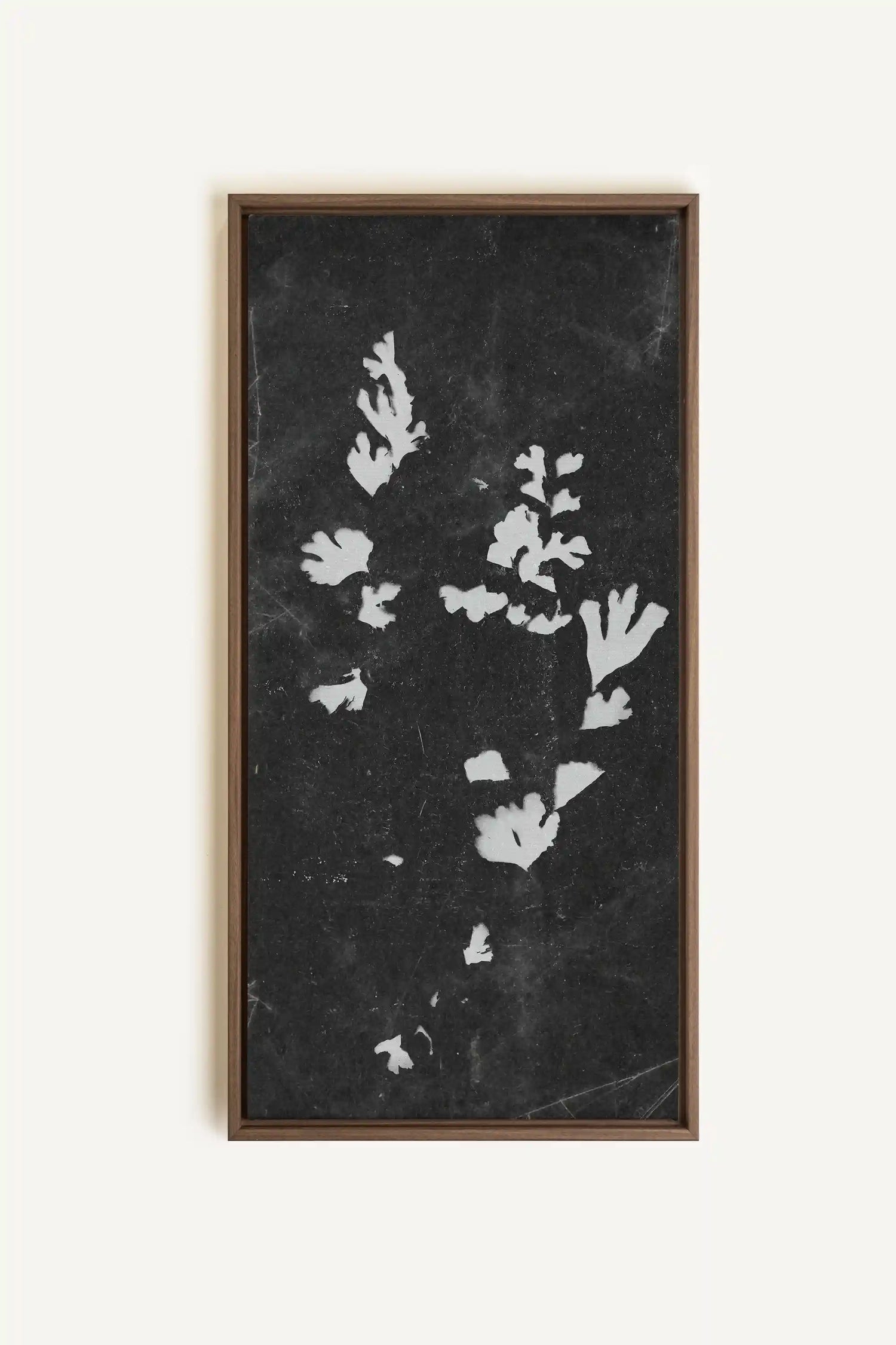 GHOST LEAVES, Oeuvre sur toile étirée, encadré Brun Chêne