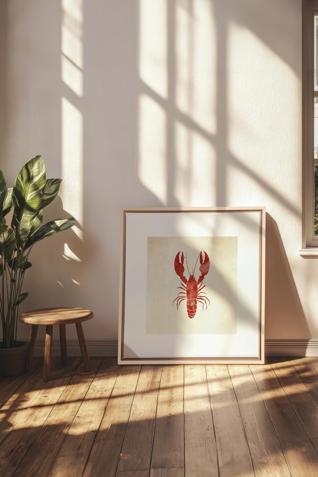 OLEKA CANVAS - CÔTE SALÉE, Oeuvre sur toile étirée, encadré Naturel Clair