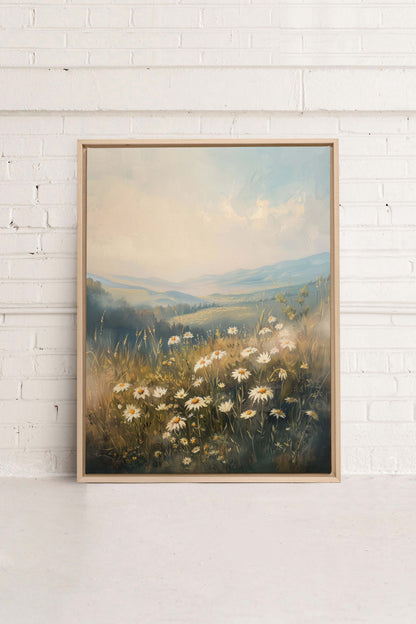 OLEKA CANVAS - HILLSIDE HARMONY, Oeuvre sur toile étirée, encadré Naturel Clair
