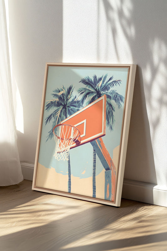 SUMMER HOOPS, Oeuvre sur toile étirée