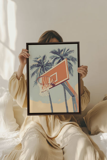SUMMER HOOPS, Work on stretched canvas