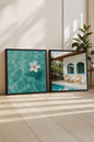 DUO INSTANT AZUR (2 works on stretched canvas)