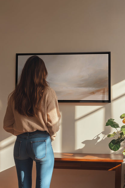 OLEKA CANVAS - DREAMY HAZE, Oeuvre sur toile étirée, encadré Noir