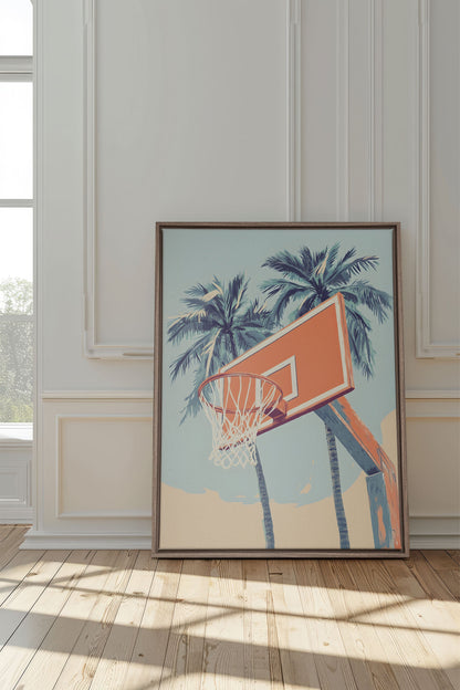 SUMMER HOOPS, Work on stretched canvas