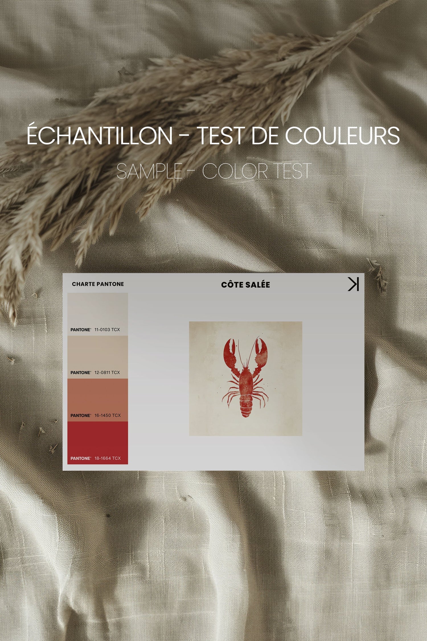 OLEKA CANVAS - CÔTE SALÉE, Oeuvre sur toile étirée, encadré Noir