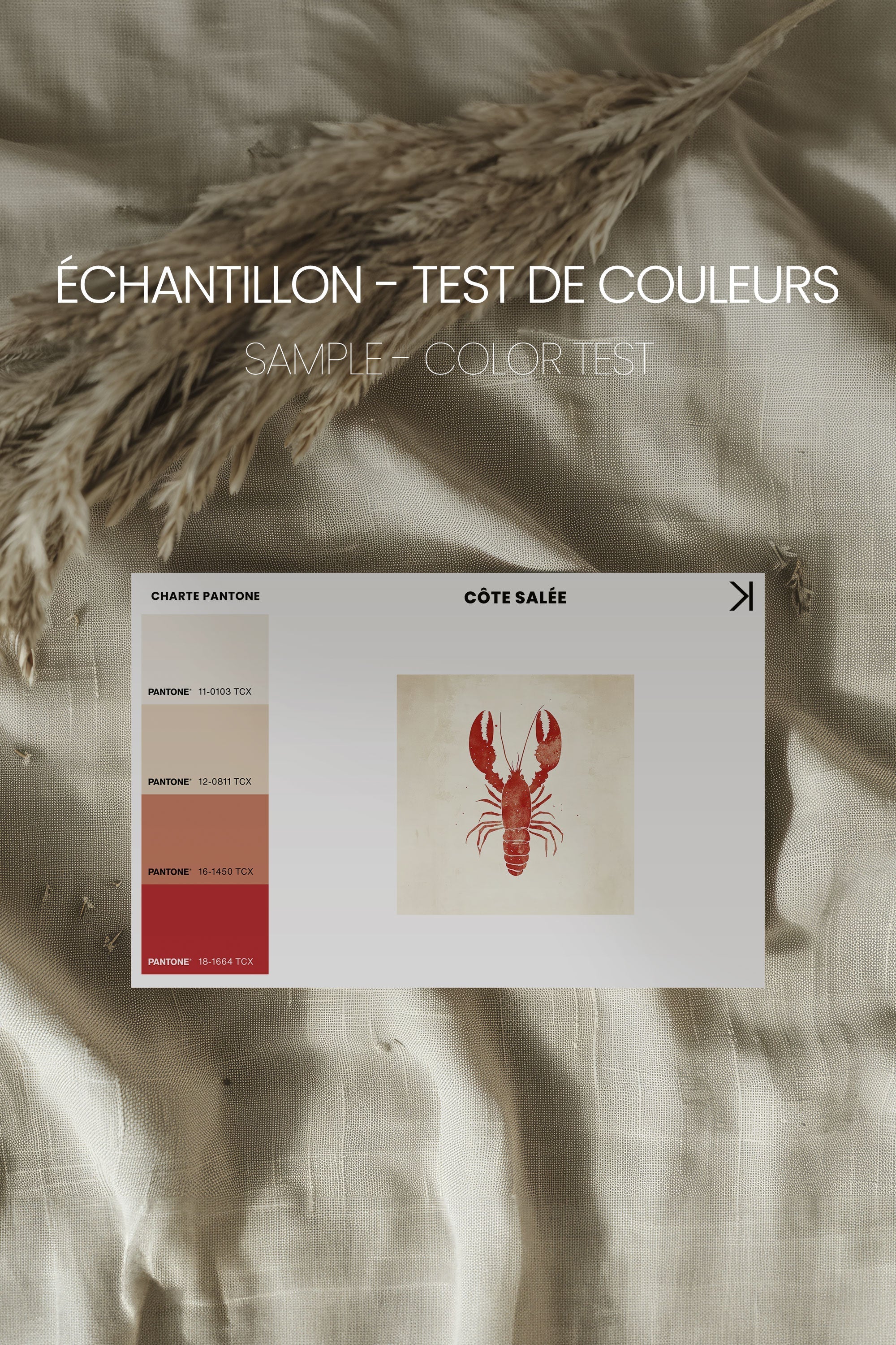 OLEKA CANVAS - CÔTE SALÉE, Oeuvre sur toile étirée, encadré Noir