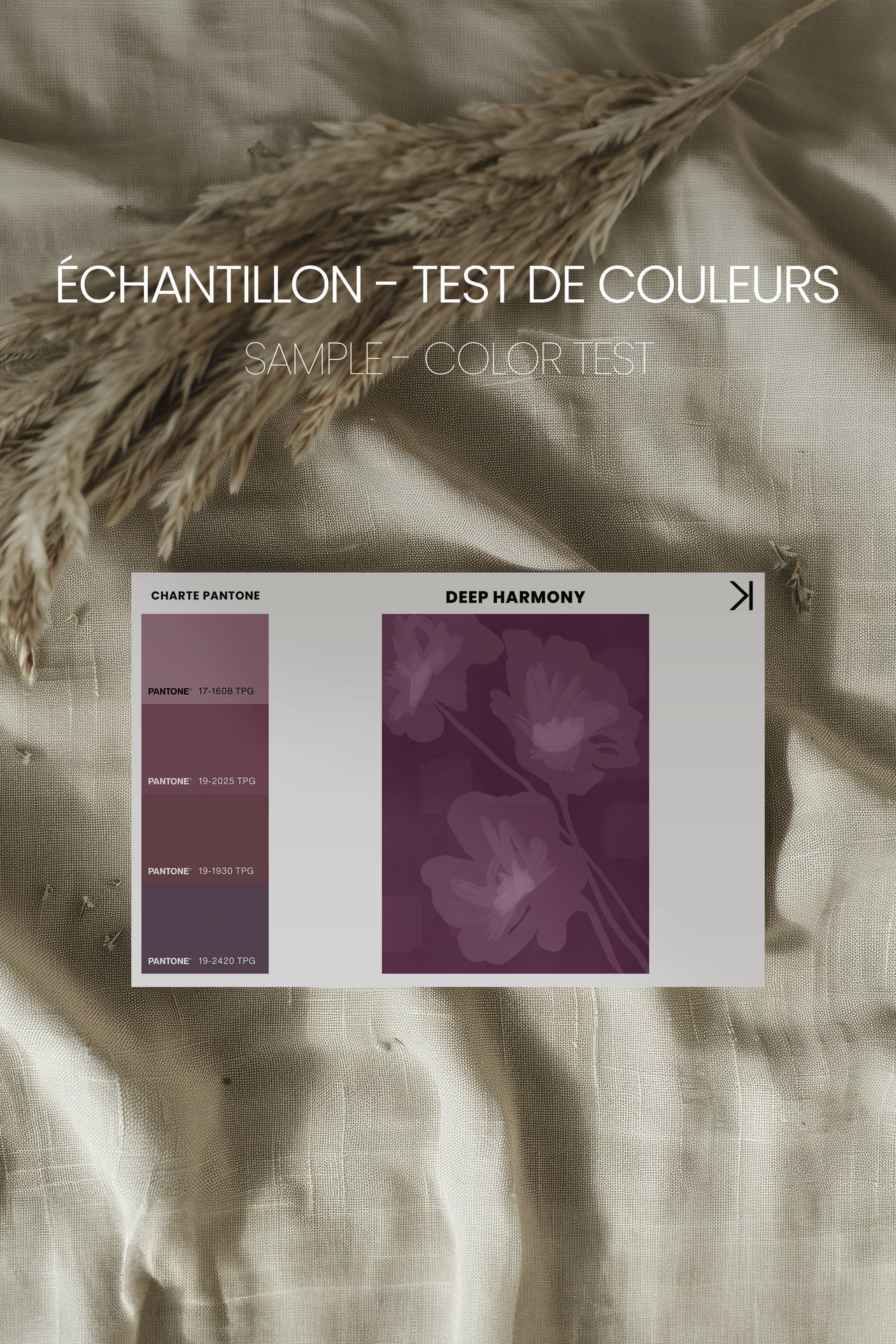 OLEKA CANVAS - DEEP HARMONY, Oeuvre sur toile étirée, encadré Noir