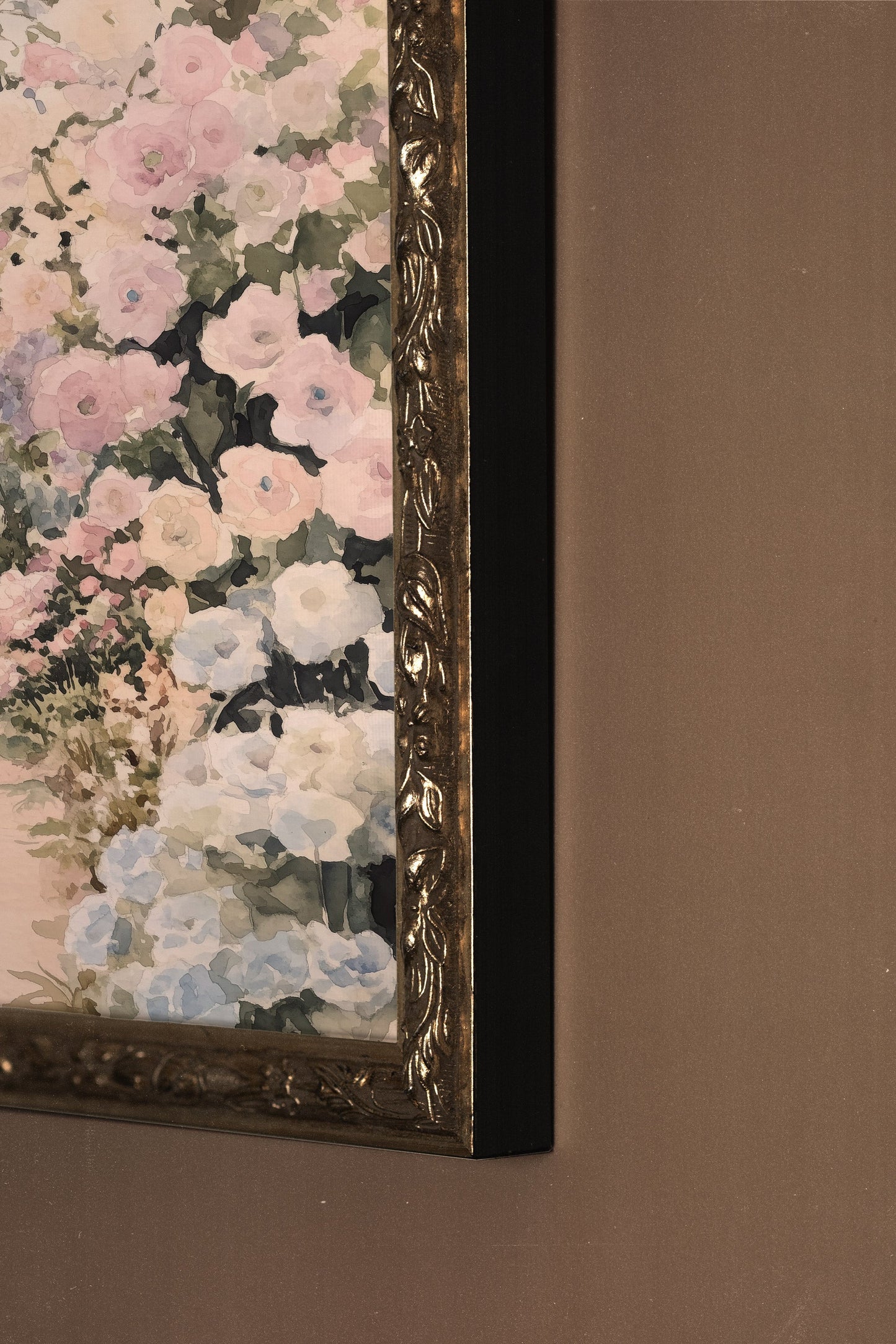 SENTIER FLEURI, CADRE VINTAGE ARGENT