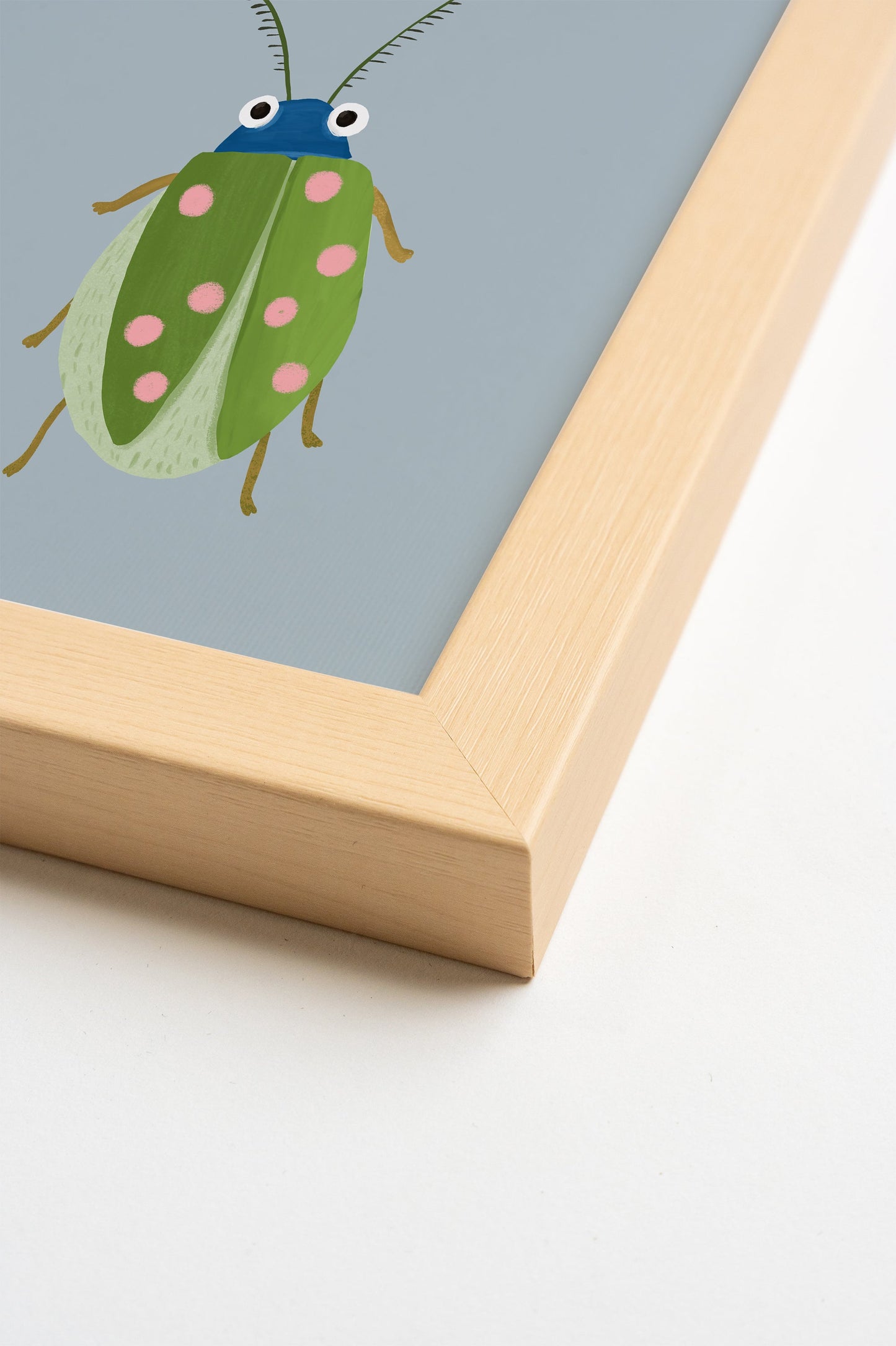 Coccinelle Douillette, Toile rigide encadrée