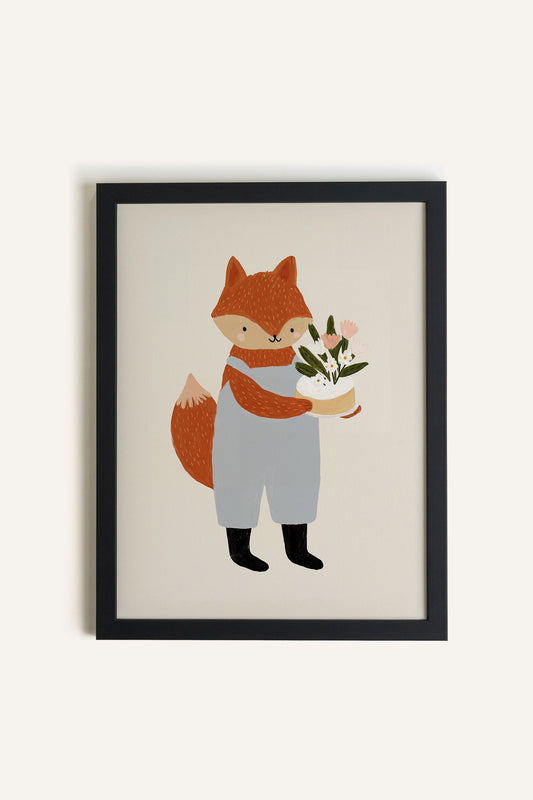 Renard Fleuri, Toile rigide encadrée