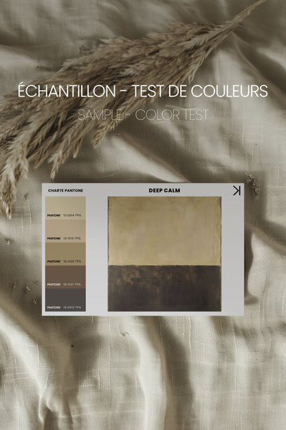 OLEKA CANVAS - DEEP CALM, Oeuvre sur toile étirée, encadré Naturel Clair