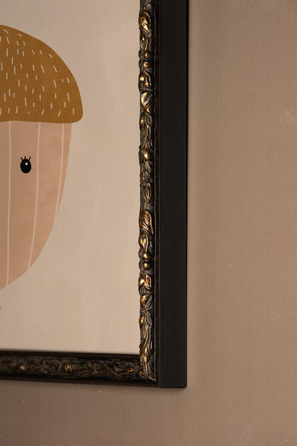 NOISETTE DOUCE, Artwork on rigid canvas, framed in Vintage Bronze